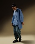 Asymmetrical Button Pleat Shirt