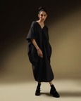 Side Cowl Two-Way Dress