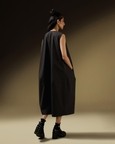 Sleeveless Cocoon Jacket Dress
