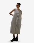 Sleeveless Cocoon Jacket Dress