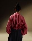 Rouched Hem Pleat Shirt