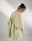 Back Tie V-Neck Top