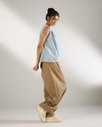 Balloon Hem Asymmetrical Top