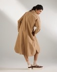 Drape Collar Jacket Dress