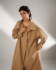 Drape Collar Jacket Dress