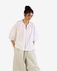 Zipper Drop Shoulder Shirt