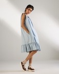 Frill Hem Sleeveless Dress