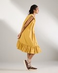 Frill Hem Sleeveless Dress