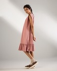 Frill Hem Sleeveless Dress