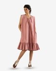 Frill Hem Sleeveless Dress