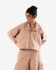 Metal Button Two-Way Shirt