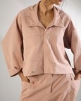 Metal Button Two-Way Shirt