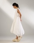 Soft Gather Sleeveless Dress