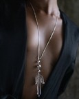 Deco Silver Flapper Lariat