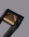 Metal Flap Bag - Black