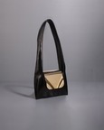Metal Flap Bag - Black