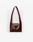 Metal Flap Bag - Carmine Red