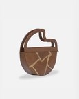 Maeve Crescent Clutch In Tan