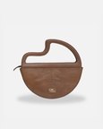 Maeve Crescent Clutch In Tan