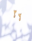 Pebble Heart Earrings