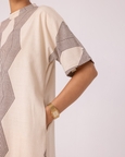 Ehan Hand Printed Midi Dress