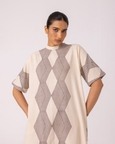 Ehan Hand Printed Midi Dress