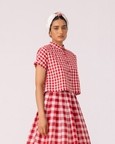 Emily Checkered Handwoven Top