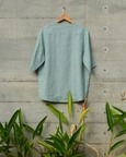 Mint Green Linen T Shirt