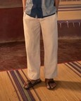 Beige Linen Lounge Pants