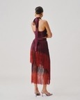 Burnt Wine Fringe Skirt