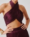 Hope Halter in Burgundy With Elastic Back