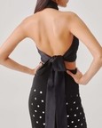 Hope Halter Neck Top in Black
