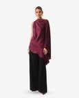 Dark Plum Drape Top