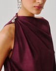 Dark Plum Drape Top