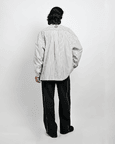 Oversized Unisex Pinstriped Cotton Shirt
