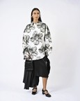 Canine Printed Cotton Shirt - White