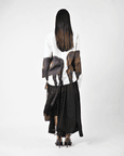 Horse Printed Cotton Shirt With Hanging Silk Threads and Synthetic Hair