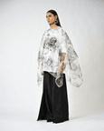 Canine Print Organza Kaftan