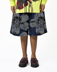 Canine Printed Denim Jorts