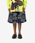 Canine Printed Denim Jorts