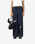 Straight Fit Hand-embroidered Canine Denim
