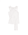 Tank Top With Layered Panels (White)