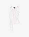 Tank Top With Layered Panels (White)