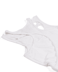 Tank Top With Layered Panels (White)