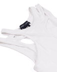 Tank Top With Layered Panels (White)