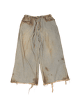 Oversized Unisex Denim With Hand-painted Light Mud-washed Surface (Indigo)