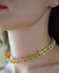 Blue Hashtag Choker