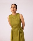 Indika Pleated Midi Dress