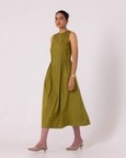 Indika Pleated Midi Dress