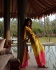 Shaya Dip-Dye Silk Sarong Dress